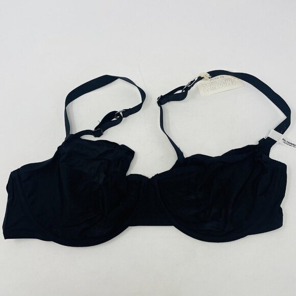 Aerie Smoothez Womens 36D Microfiber Full Coverage Underwire Bra in Black 2158 - Picture 1 of 9